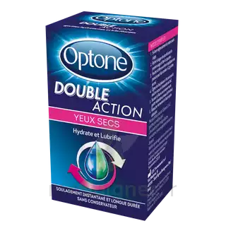 Optone Double Action Solution Oculaire Yeux Secs Fl/10ml à Chalon-sur-Saône