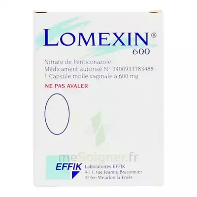 Lomexin 600 Mg Caps Molle Vaginale Plq/1 à Chalon-sur-Saône