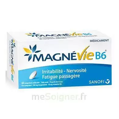 Magnevie B6 100 Mg/10 Mg Comprimés Pelliculés Plaq/60 à Chalon-sur-Saône