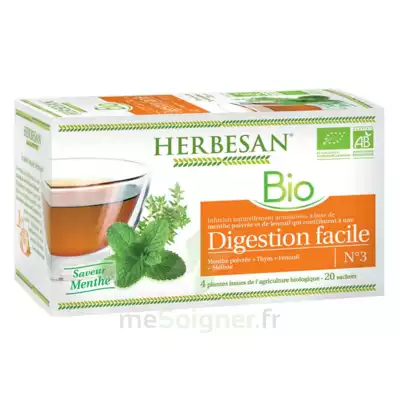 Herbesan Infusion Bio Tisane Digestion Facile 20 Sachets à Chalon-sur-Saône